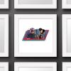 imageTrends International Gallery Pops Star Wars Skeleton Crew  Group Illustrated Badge Wall Art 12quot x 12quot Gallery Pops Wall Art Unframed VersionWhite Framed Version