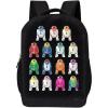 imageSTAR WARS Lucasfilm Backpack Black R2D2 18 Inch Air Mesh Padded BagR2d2 Multi