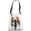 imageStar Wars Boba Fett Helmet Paint Drip White Tote Bag