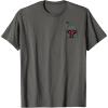 imageStar Wars Boba Fett Left Chest Graphic TShirt TShirtAsphalt Grey