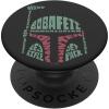 imageStar Wars Boba Fett Word Filled Helmet PopSockets MagSafe PopGrip for iPhoneStandard