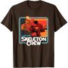 imageStar Wars Skeleton Crew Vintage Sunset Speeders TShirtBrown