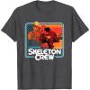 imageStar Wars Skeleton Crew Vintage Sunset Speeders TShirtDark Heather Grey