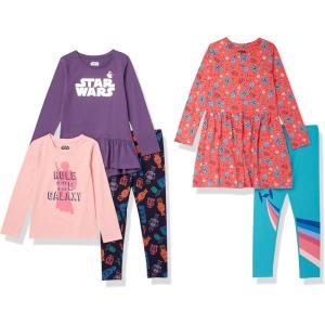 imageAmazon Essentials Disney  Marvel  Star Wars  Frozen  Princess Girls and Toddlers MixandMatch Outfit Sets MultipacksStar Wars Rule the Galaxy