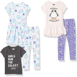 imageAmazon Essentials Disney  Marvel  Star Wars  Frozen  Princess Girls and Toddlers MixandMatch Outfit Sets MultipacksStar WarsPenguin