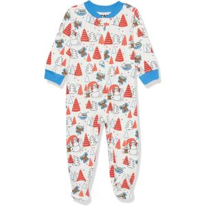 imageAmazon Essentials Disney  Marvel  Star Wars Unisex Babies and Toddlers SnugFit Cotton Footed Pajamas MultipacksStar Wars Mando Winter  Sleep  Play