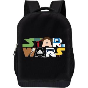 imageSTAR WARS Lucasfilm Backpack Black R2D2 18 Inch Air Mesh Padded BagLogo 2