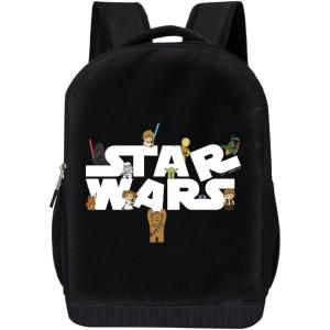imageSTAR WARS Lucasfilm Backpack Black R2D2 18 Inch Air Mesh Padded BagLogo 3