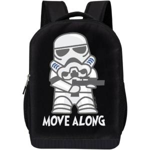 imageSTAR WARS Lucasfilm Backpack Black R2D2 18 Inch Air Mesh Padded BagStorm Trooper