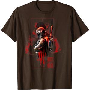 imageStar Wars Boba Fett Hunter Box Mandalorian Graphic TShirt TShirtBrown