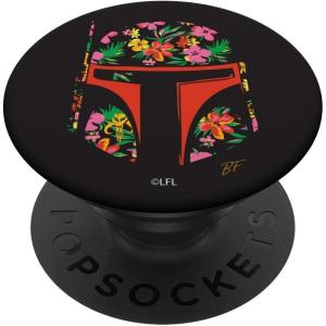imageStar Wars Boba Fett Tropical Floral PopSockets Standard PopGripStandard