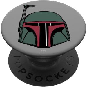imageStar Wars Colored Boba Fett Helmet PopSockets MagSafe PopGrip for iPhoneStandard