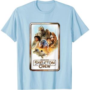 imageStar Wars Skeleton Crew Retro Golden Frame Poster TShirtBaby Blue