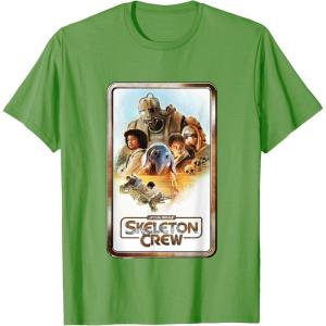 imageStar Wars Skeleton Crew Retro Golden Frame Poster TShirtGrass Green