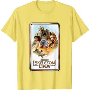 imageStar Wars Skeleton Crew Retro Golden Frame Poster TShirtLemon Yellow