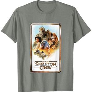 imageStar Wars Skeleton Crew Retro Golden Frame Poster TShirtOlive Heather