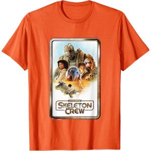 imageStar Wars Skeleton Crew Retro Golden Frame Poster TShirtOrange