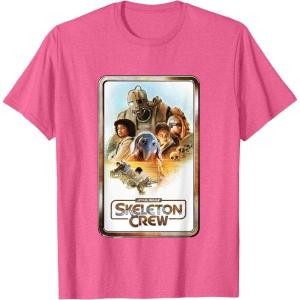 imageStar Wars Skeleton Crew Retro Golden Frame Poster TShirtPink Heather