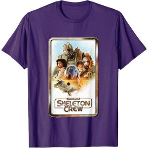 imageStar Wars Skeleton Crew Retro Golden Frame Poster TShirtPurple