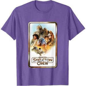 imageStar Wars Skeleton Crew Retro Golden Frame Poster TShirtPurple Heather
