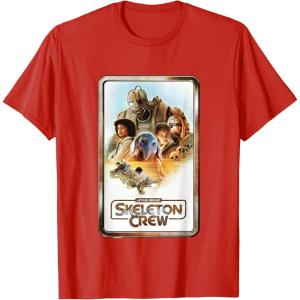 imageStar Wars Skeleton Crew Retro Golden Frame Poster TShirtRed