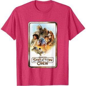 imageStar Wars Skeleton Crew Retro Golden Frame Poster TShirtRed Heather