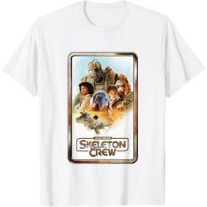 imageStar Wars Skeleton Crew Retro Golden Frame Poster TShirtWhite