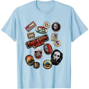 imageStar Wars Skeleton Crew Vintage Character Patches TShirtBaby Blue