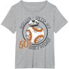 imageStar Wars BB8 Rollin Into My 50th Birthday Portrait TShirtHeather Grey