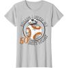 imageStar Wars BB8 Rollin Into My 50th Birthday Portrait TShirtSilver Grey