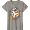 imageStar Wars BB8 Rollin Into My 50th Birthday Portrait TShirtSlate Grey