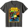 imageStar Wars Boba Fett Bounty Hunter Comic Book Cover TShirtAsphalt Grey