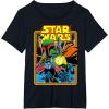 imageStar Wars Boba Fett Bounty Hunter Comic Book Cover TShirtBlack