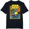 imageStar Wars Boba Fett Bounty Hunter Comic Book Cover TShirtBlack