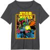 imageStar Wars Boba Fett Bounty Hunter Comic Book Cover TShirtDark Heather Grey