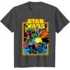imageStar Wars Boba Fett Bounty Hunter Comic Book Cover TShirtDark Heather Grey