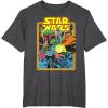 imageStar Wars Boba Fett Bounty Hunter Comic Book Cover TShirtDark Heather Grey