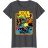 imageStar Wars Boba Fett Bounty Hunter Comic Book Cover TShirtDark Heather Grey