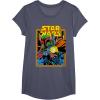 imageStar Wars Boba Fett Bounty Hunter Comic Book Cover TShirtHeather Blue