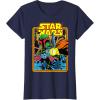 imageStar Wars Boba Fett Bounty Hunter Comic Book Cover TShirtNavy Blue