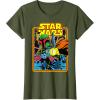 imageStar Wars Boba Fett Bounty Hunter Comic Book Cover TShirtOlive Green