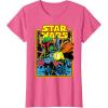 imageStar Wars Boba Fett Bounty Hunter Comic Book Cover TShirtPink Heather