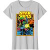 imageStar Wars Boba Fett Bounty Hunter Comic Book Cover TShirtSilver Grey