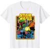 imageStar Wars Boba Fett Bounty Hunter Comic Book Cover TShirtWhite