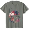 imageStar Wars Boba Fett Floral Print Helmet Graphic TShirt TShirtOlive Heather