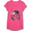 imageStar Wars Boba Fett Floral Print Helmet Graphic TShirt TShirtPink Heather