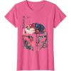imageStar Wars Boba Fett Floral Print Helmet Graphic TShirt TShirtPink Heather
