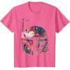imageStar Wars Boba Fett Floral Print Helmet Graphic TShirt TShirtPink Heather