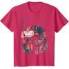 imageStar Wars Boba Fett Floral Print Helmet Graphic TShirt TShirtRed Heather