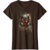 imageStar Wars Boba Fett Han Solo Bounty in Carbonite Tshirt TShirtBrown